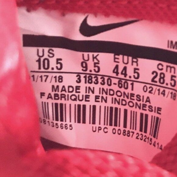 Nike Vandal High Supreme Gym Red Mens Sz 10.5 - Picture 5 of 7